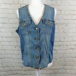 Levi's Women Denim Button Front Vest Size M?